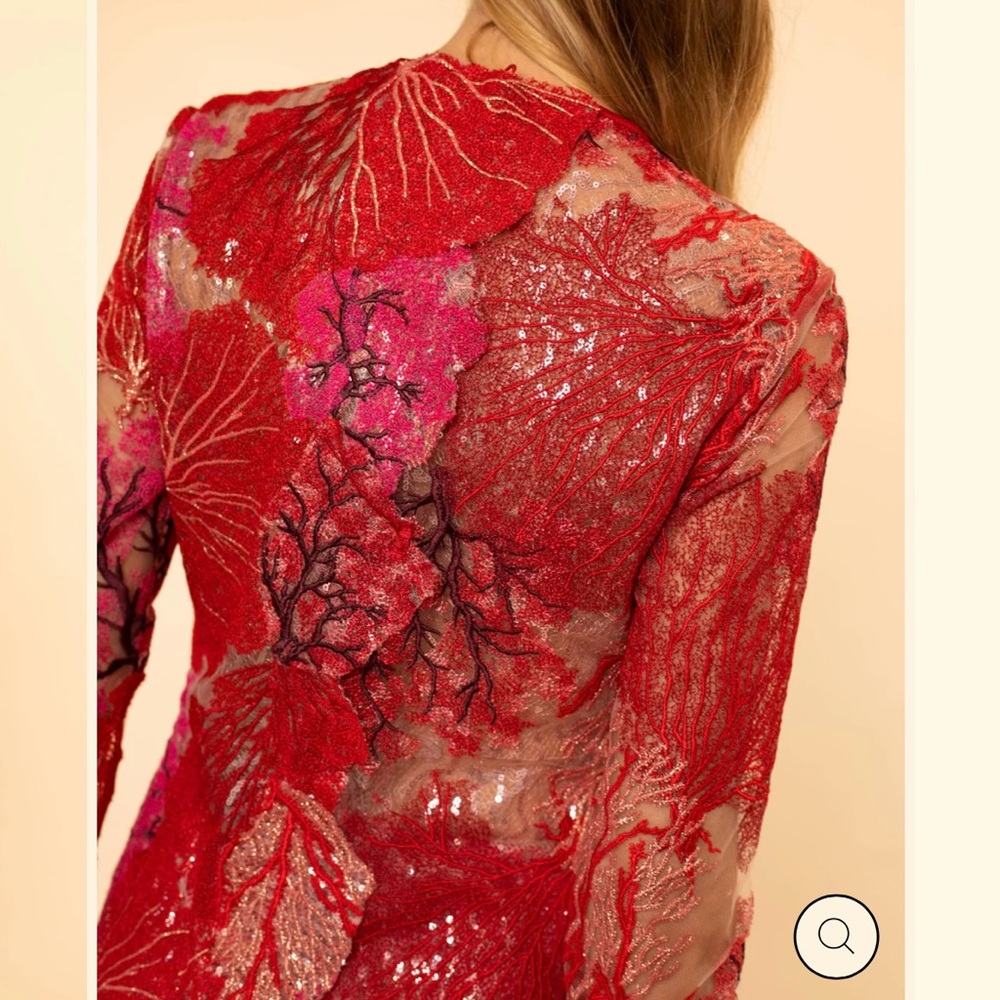 Silvia Tcherassi - Enys dress - red & pink coral reef beaded -
Size S - sold out - Picture 9 of 10